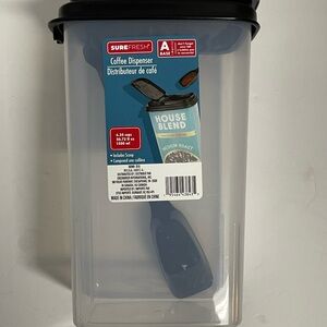 Refresh Black Coffee Dispenser with Scoop